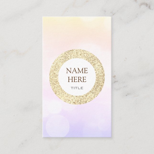 Carte de visite vertical de la série Gold à la mod (Devant)