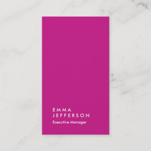Carte De Visite Vertical rouge violet girly professionnel