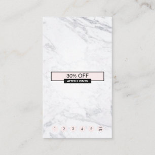 Carte De Visite Verticale de marbre moderne créative de fidélit