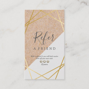 Carte De Visite Verticale grise de référence de KraftPrinted d'or