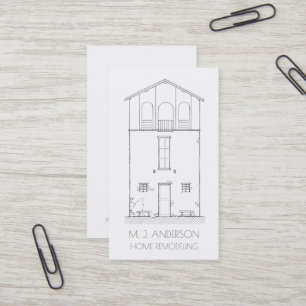 Carte De Visite Verticale professionnelle moderne de Chambre