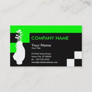 Carte De Visite vertiges de golf