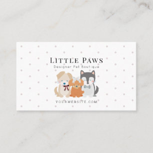 Carte De Visite Vêtement de boutique de chien pour animaux de comp