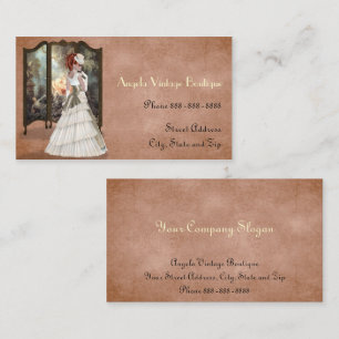 Carte De Visite Vêtements vintages Thrift Shop Boutique