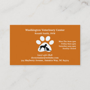 Carte de visite vétérinaire avec nomination