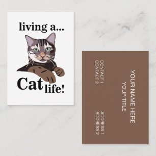 Carte De Visite Vétérinaire de chats drôles Animaux