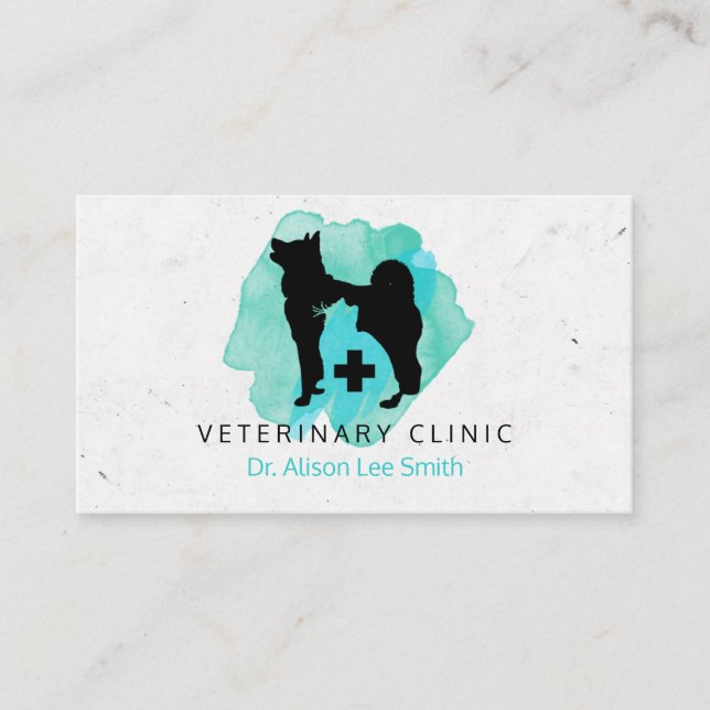 Carte De Visite Vétérinaire de la clinique vétérinaire  (Devant)