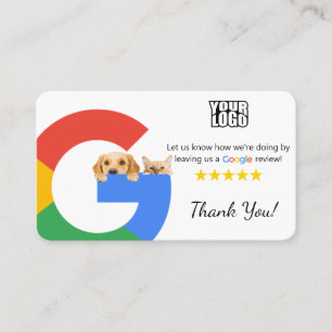Carte De Visite Vétérinaire Google Modèle d'examen avec code QR