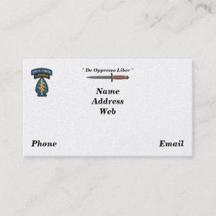 Carte De Visite Vétérinaires de sof de sfg de sf de bérets verts