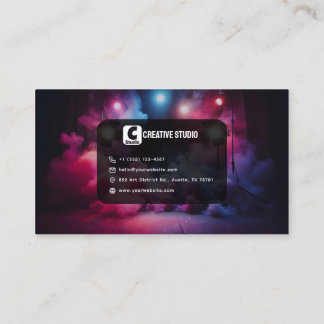 Carte De Visite Vibrant and Bold Business Card with Creative Style