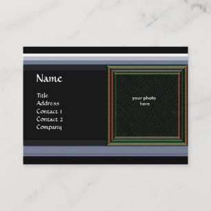 Carte De Visite VIBRANT DAMASK MÉMOIRE MONOGRAMME gem bleu