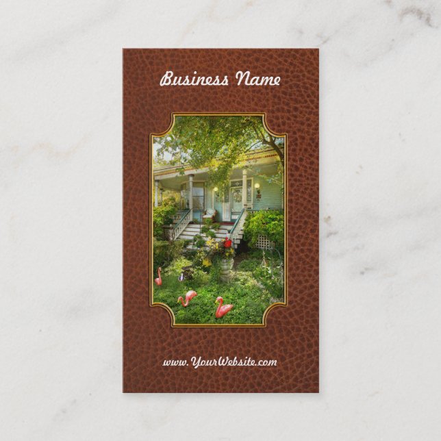 Carte De Visite Victorian - Bevidere NJ - Flamants roses roost (Devant)