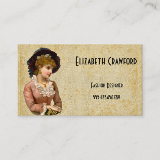 Carte de visite victorien vintage de mode de dames