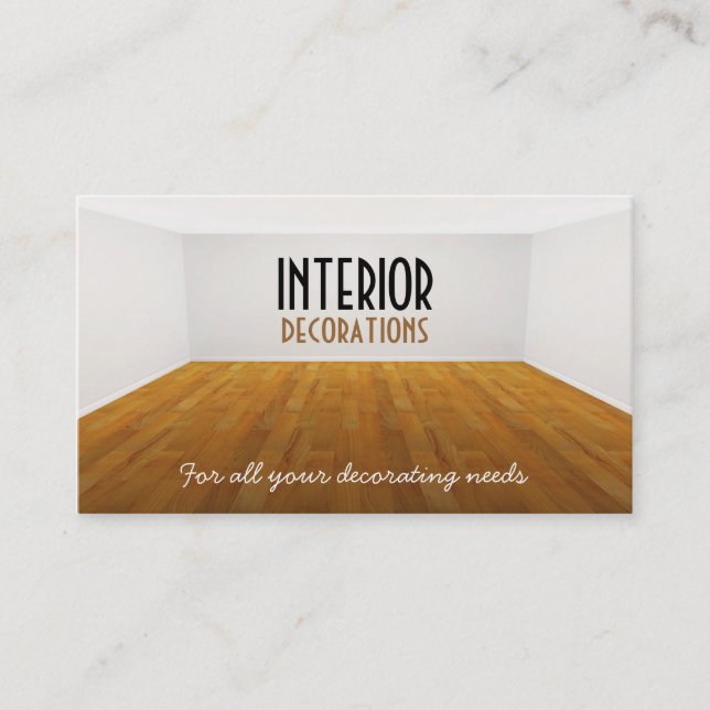 Carte de visite vide de pièce (Devant)