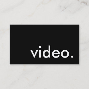 Carte De Visite video.