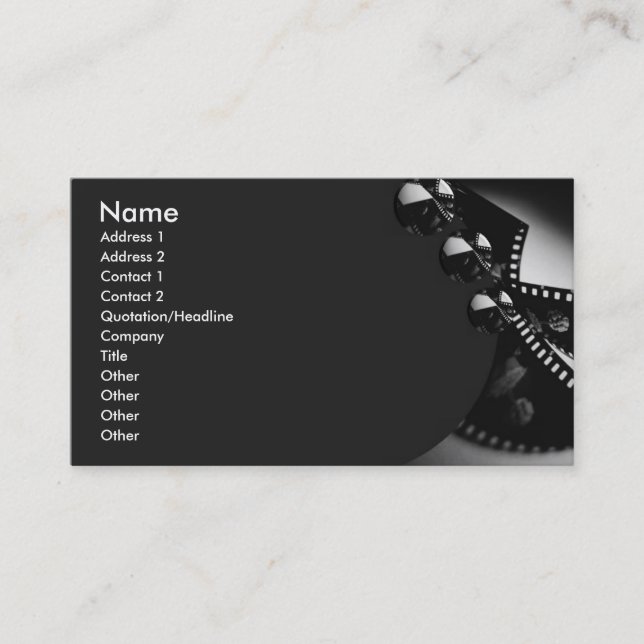 Carte de visite vidéo (Devant)