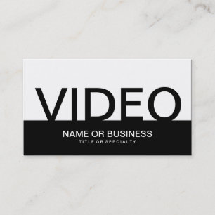 CARTE DE VISITE VIDÉO GRAVE