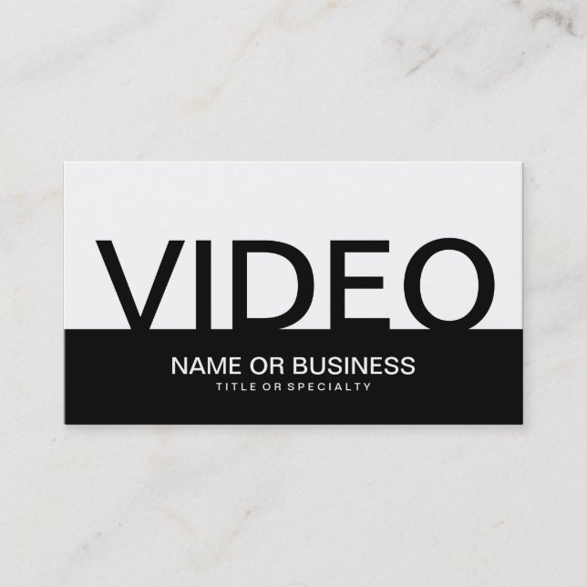 CARTE DE VISITE VIDÉO GRAVE (Devant)