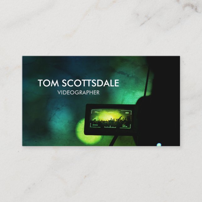 Carte De Visite Vidéographe Production vidéo (Devant)