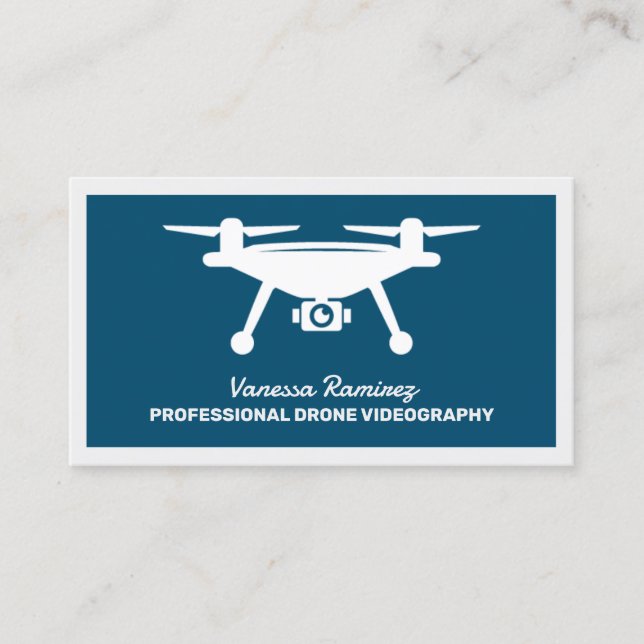 Carte De Visite Vidéographie des drones aériens (Devant)