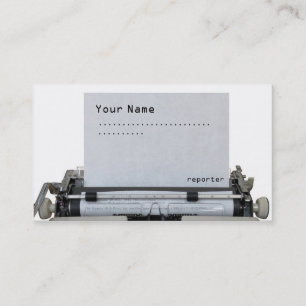 Carte De Visite Vieille machine d'écriture