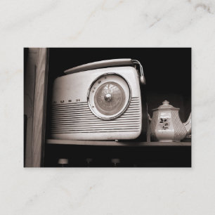 Carte De Visite Vieille radio, mini photo