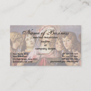 Carte De Visite Vierge et enfant aux anges par Sandro Botticelli