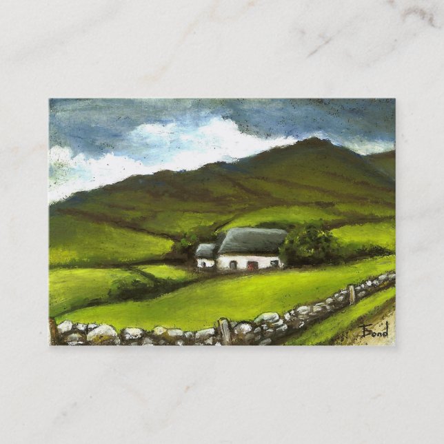 Carte De Visite Vieux cottage irlandais (Devant)