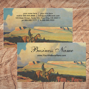 Carte De Visite Vieux Cowboys, Open Range par Maynard Dixon