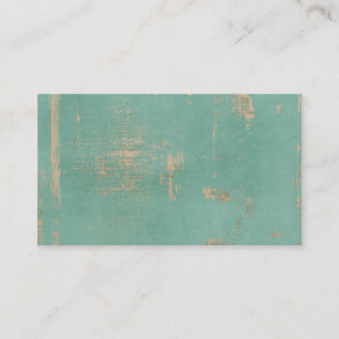 Carte De Visite Vieux journal turquoise grunge de cru de peinture