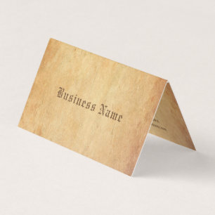 Carte De Visite Vieux professionnel de papier nostalgique luxueux