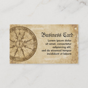 Carte De Visite Vieux rose de boussole