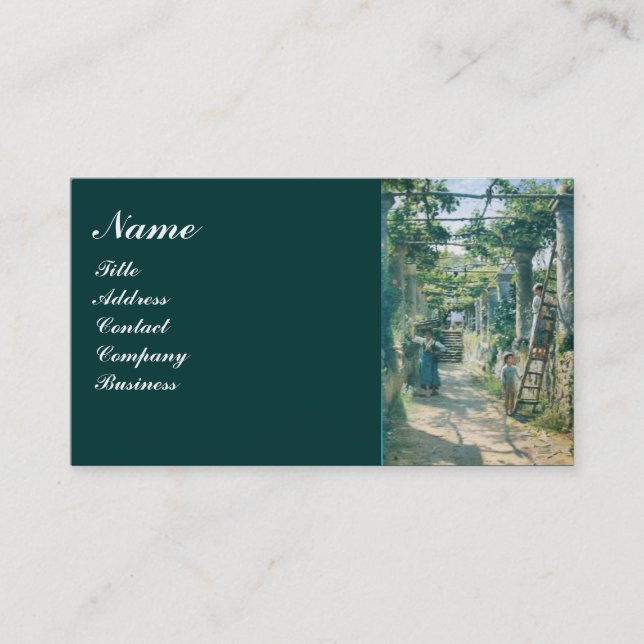 CARTE DE VISITE VIEUX VIGNOBLE VIGNOBLE RÉCOLTE VIN FÊTE DE DÉGUST (Devant)