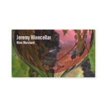 Vignoble en verre de vin rosé