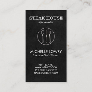 Carte De Visite Vignoble Lux Black Silverware