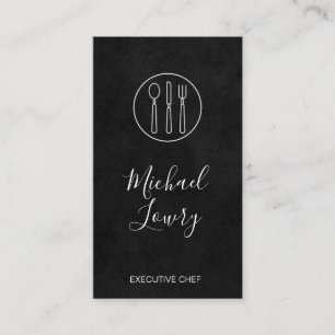Carte De Visite Vignoble Lux Black Silverware