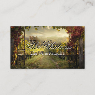 Carte De Visite Vignoble Majestueux Vin
