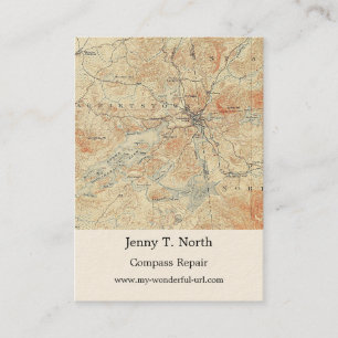 Carte De Visite Village et zone du lac Saranac à Adirondacks