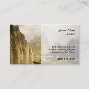 Carte De Visite Ville de la bière Albert Merced River Yosemite Val