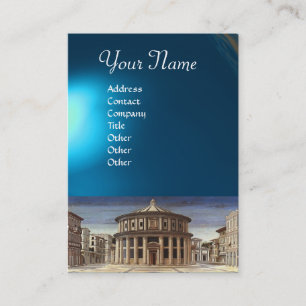 Carte De Visite VILLE IDÉALE, saphir bleu vif