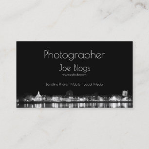 Carte De Visite Ville La Nuit Illuminée