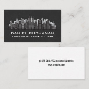 Carte De Visite Ville Skyline   Bâtiments