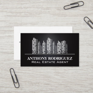 Carte De Visite Ville Skyline Immobilier