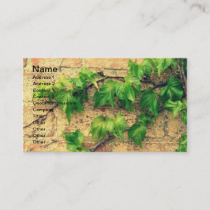 Carte De Visite Vin et brique