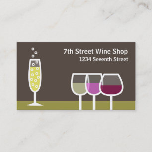 Carte De Visite Vin et Champagne