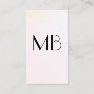 Carte De Visite Vin Monogram