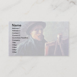 Carte De Visite Vincent Van Gogh - Autoportrait chapeau de feutre 