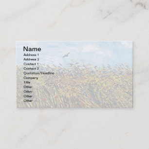 Carte De Visite Vincent Van Gogh - Champ de blé avec une pointe