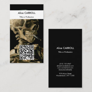 Carte De Visite Vincent van Gogh - Crâne - Code QR
