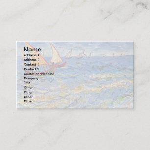 Carte De Visite Vincent Van Gogh - La Mer à Saintes-Maries